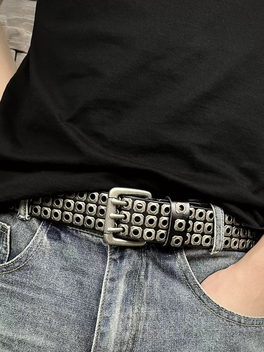 Hex-Stud Moto Belt