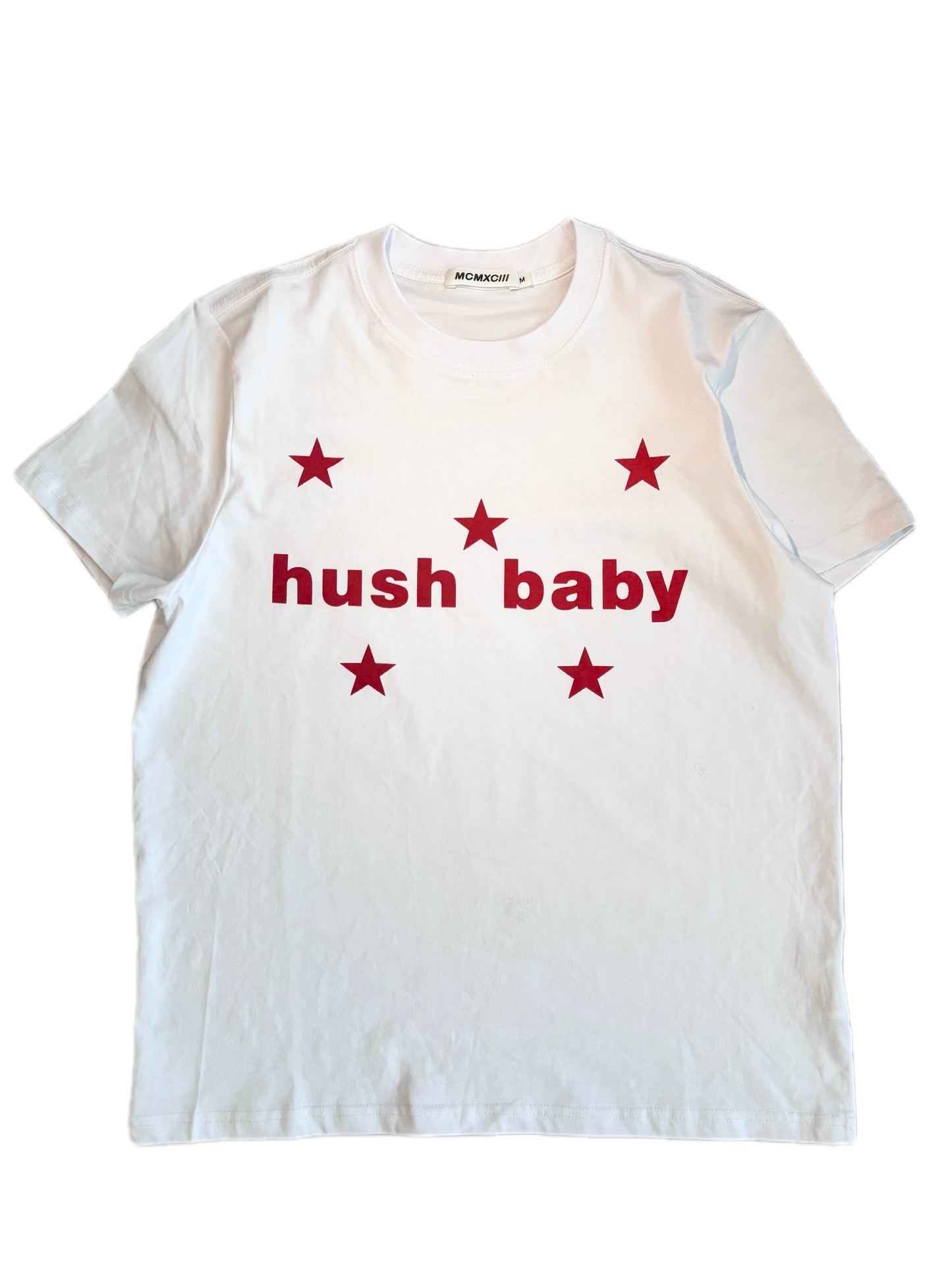 'HUSH BABY' Star Print Tee