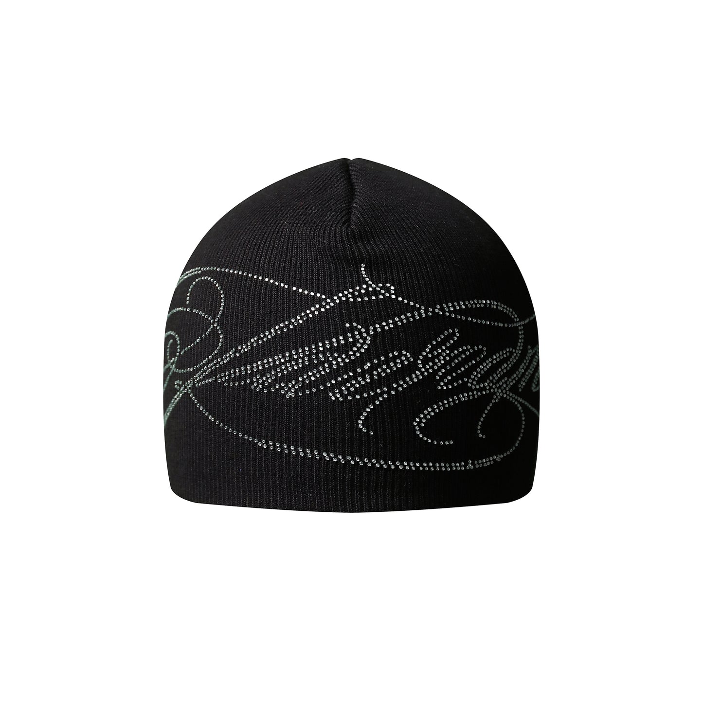 Crystal Embellished Script Beanie